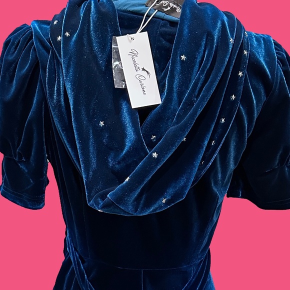 NWT Nicoletta Carlone 1930s Hooded Dress - Picture 8 of 9